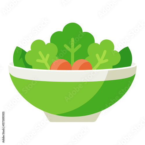 Fresh Green Salad Bowl Icon