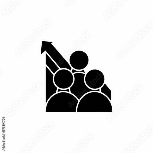 creative details Outline People Overcrowding Icon vector illustration