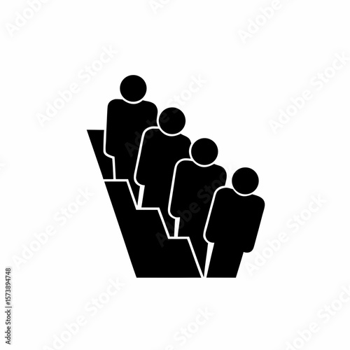 creative details Outline People Overcrowding Icon vector illustration