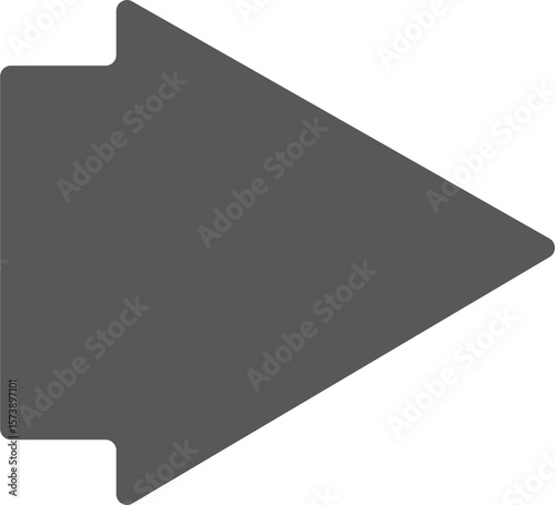Arrow Right vector icon.. Pictogram is isolated on a white background. Designed for web and software interfaces.