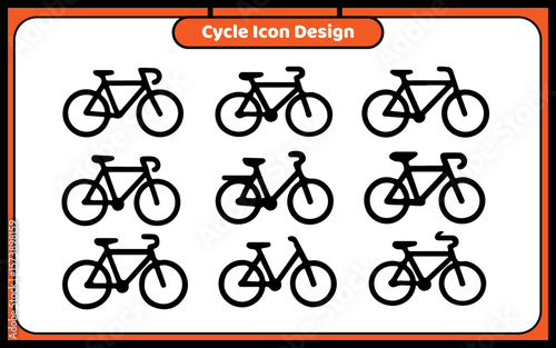 Cycle icon design template