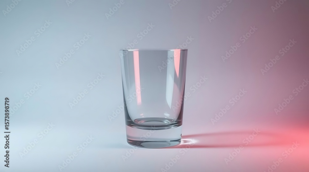 custom made wallpaper toronto digitalElegant Shot Glass on Subtle Gradient Background, Studio Shot, Still Life