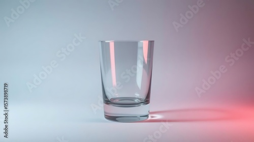 Wallpaper Mural Elegant Shot Glass on Subtle Gradient Background, Studio Shot, Still Life Torontodigital.ca