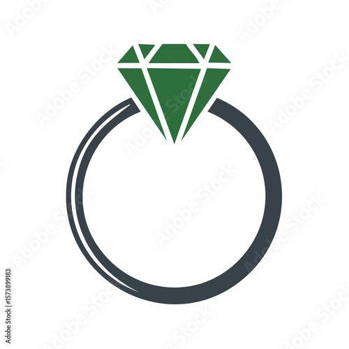 Engagement ring illustration jewel gemstone wedding marriage jewelry propose love gift