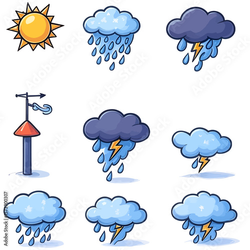 Weather Icon Vector Set
