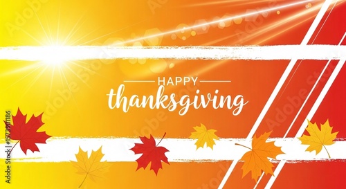 Wallpaper Mural Vibrant Thanksgiving Background: Warm Autumn Hues & Festive Design Torontodigital.ca