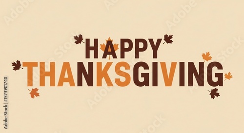 Wallpaper Mural Happy Thanksgiving: A Festive Typography Design for the Holiday Season Torontodigital.ca