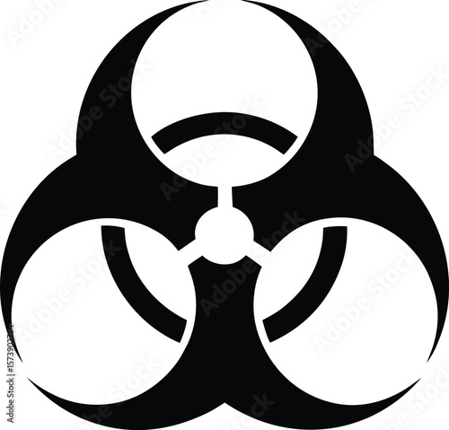 biohazard sign vector illustration