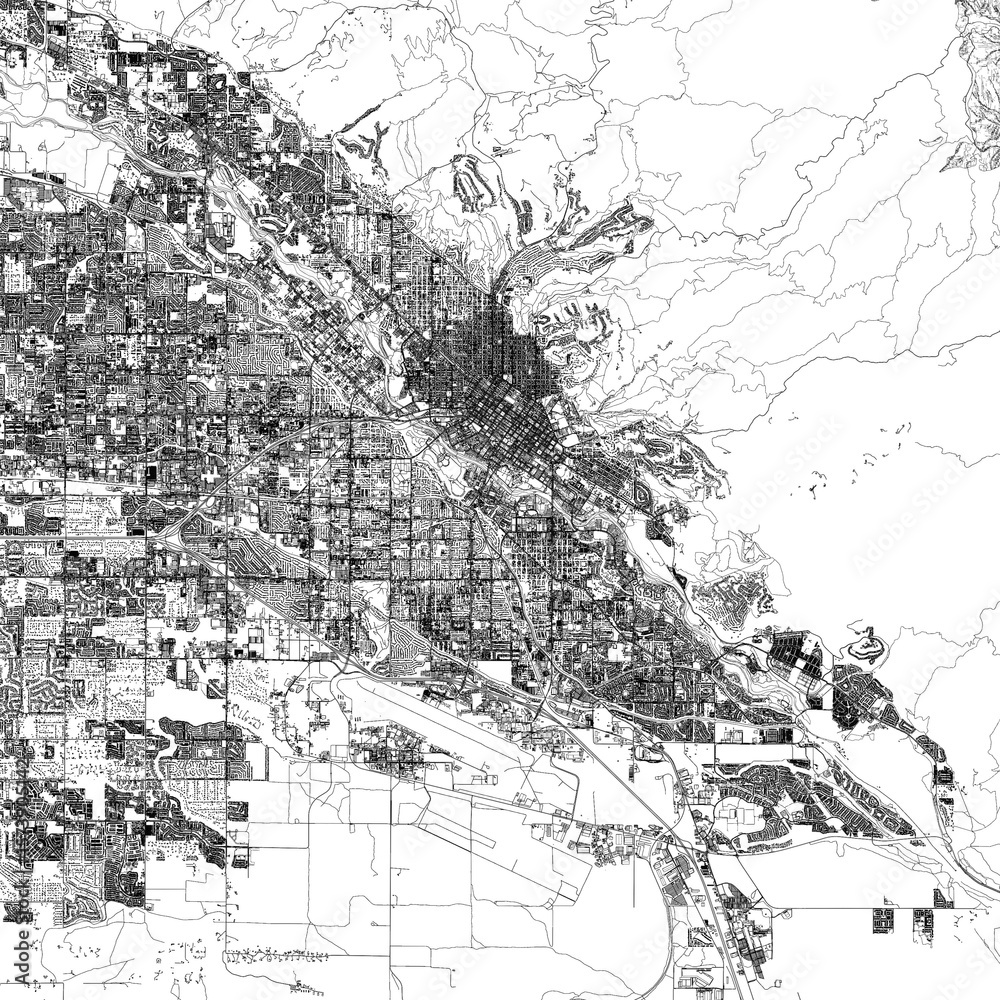 Naklejka premium 3D illustration of city and urban in Boise Idaho USA