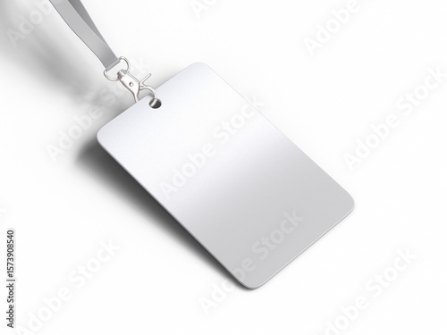 Wallpaper Mural White ID Card with Ribbon Torontodigital.ca