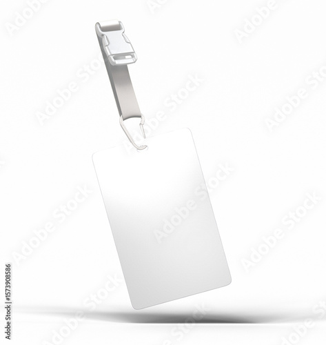 Wallpaper Mural White ID Card with Ribbon Torontodigital.ca