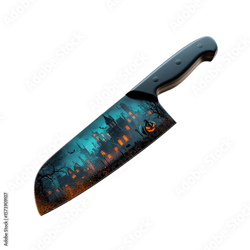Halloween Haunted House Chef's Knife - Spooky Kitchen Decor
