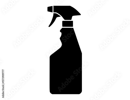 Simple silhouette design of a plastic spray bottle