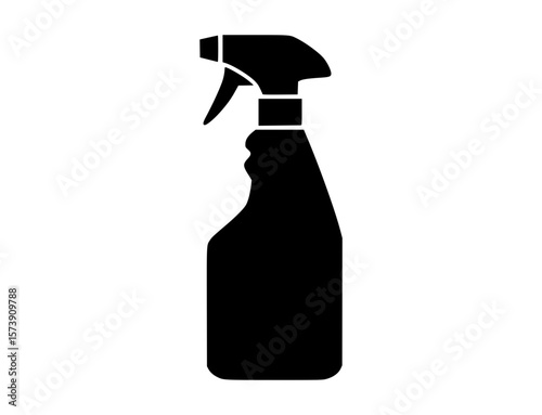 Black silhouette of a spray bottle