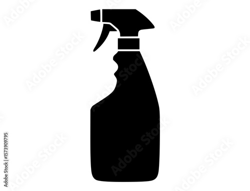 Black silhouette of a spray bottle
