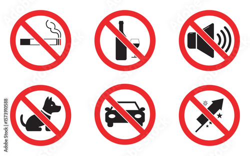 No Smoking, Drinking, Noise, Dogs, Cars, and Fireworks Sign Collection. Free Download No Smoking, Drinking, Noise, Dogs, Cars, and Fireworks Sign Collection. - GFXLoad