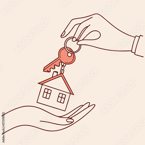 Handing Over the Keys to a New Home Represents New Beginnings