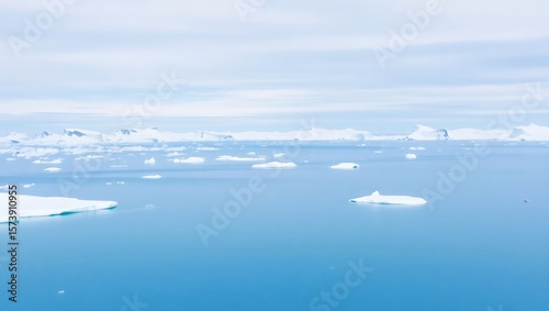 Antarctic icebergs landscape stock image