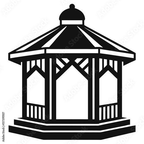 vector illustration of a cage