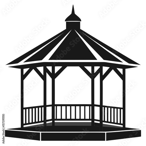 gazebo on a white background