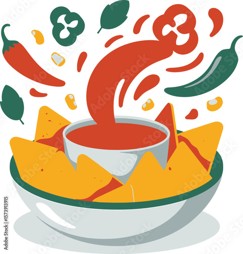 Delicious Spicy Nachos with Salsa A Flavorful Fiesta