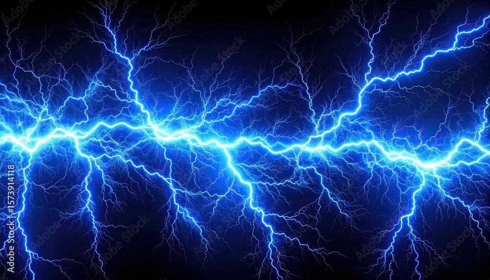 Naklejka premium Abstract electric lightning image
