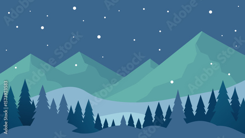 winter mountain landscape
