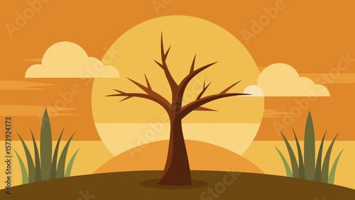 landscape with trees