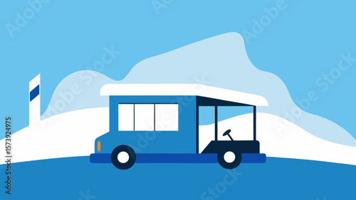 truck on the road