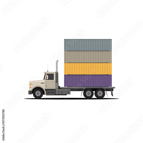 Simple Delivery Truck Outline Icon: Logistics, Shipping, and Cargo Transport Vector