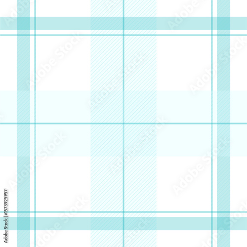 Check plaid pattern in blue and white. Seamless light pastel houndstooth tartan for dress, jacket, coat, scarf, other modern spring summer autumn winter fashion fabric design.	