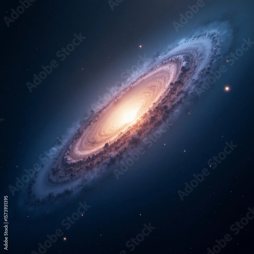 solar system in space