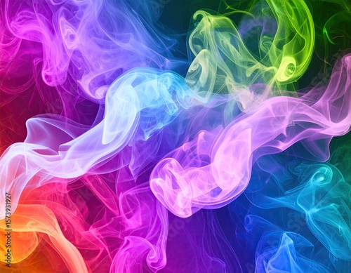 Abstract colorful smoke
