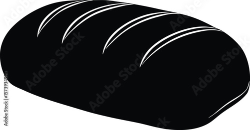  bread food silhouette vector.