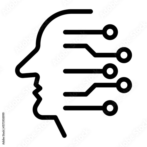 Human ai interaction icon