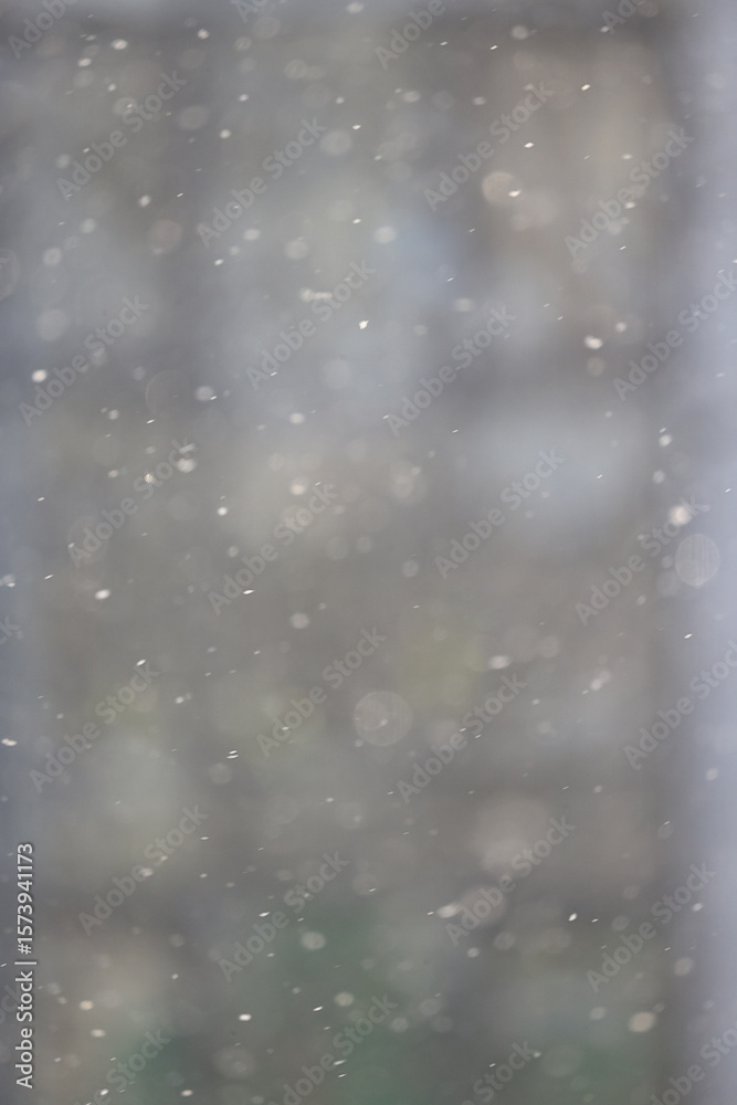 Obraz premium falling snow, Photography abstract blurred background, winter backdrop