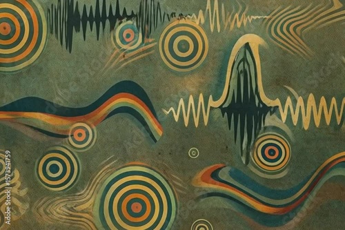 abstract colorful background with circles