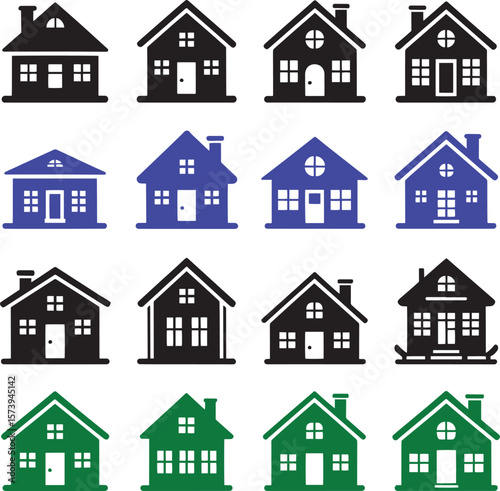 set of houses