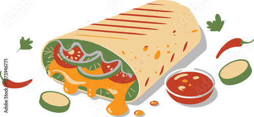 Delicious Veggie Wrap A Flavorful and Healthy Meal