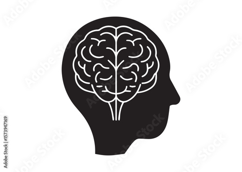 Mental Brain Vector, Brain Icon