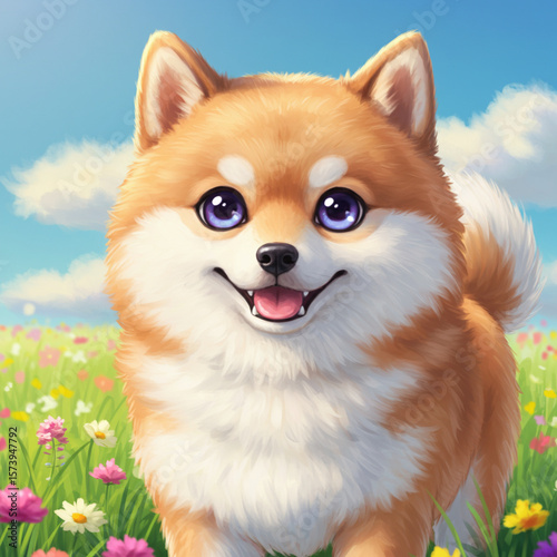 Cute Anime Dog