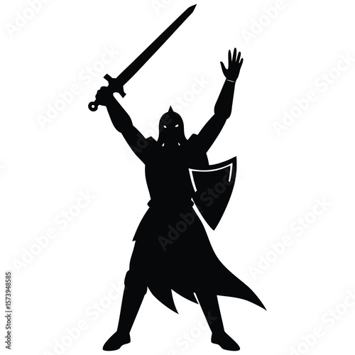 silhouette of a warrior
