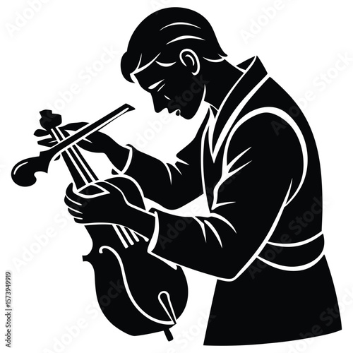 musician playing violin