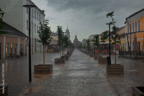 Rain in the city
