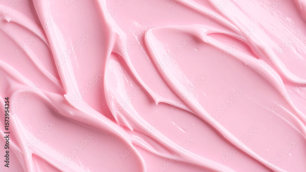 Obraz premium ピンク色のクリームテクスチャ背景素材