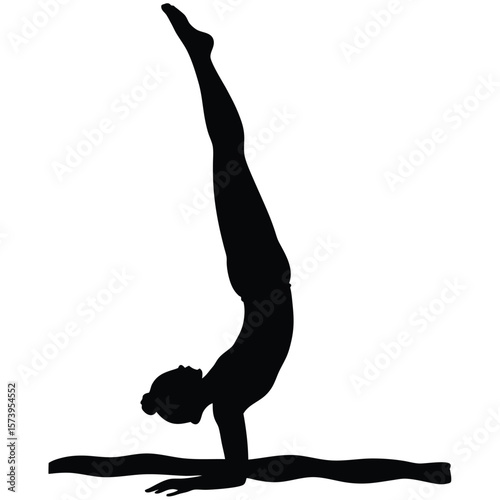 woman doing yoga