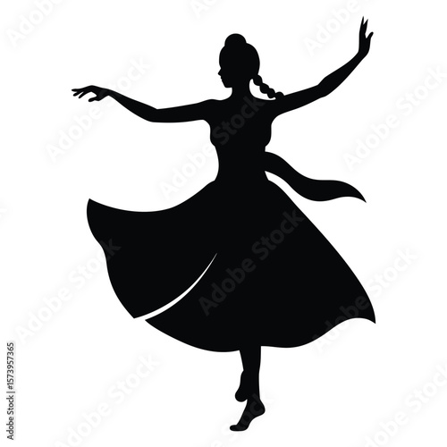 silhouette of a ballet dancer