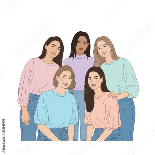 Female friendship vector