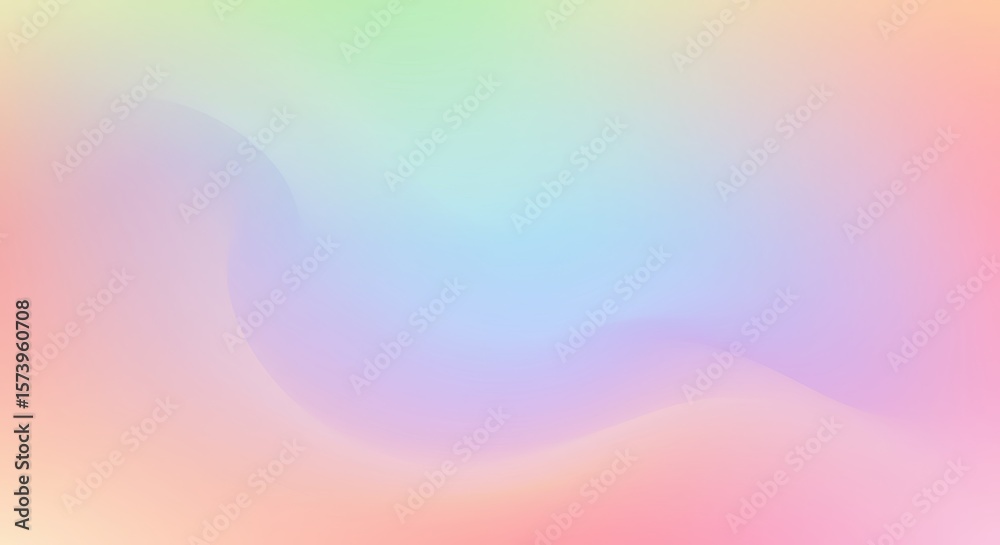 Obraz premium Pastel Rainbow Gradient Background Soft, Dreamy Colors for Design