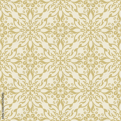 Vector Elegant Damask Seamless Pattern for Wallpaper, Fabric, Branding, Packaging, Invitations, Wedding, Home Decor Design